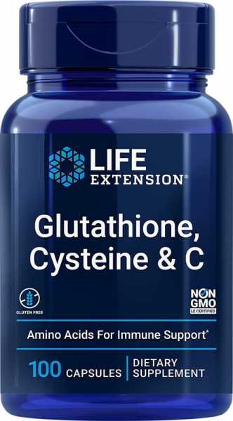 Life Extension, Glutathione Cysteine & C, 100 Kapseln