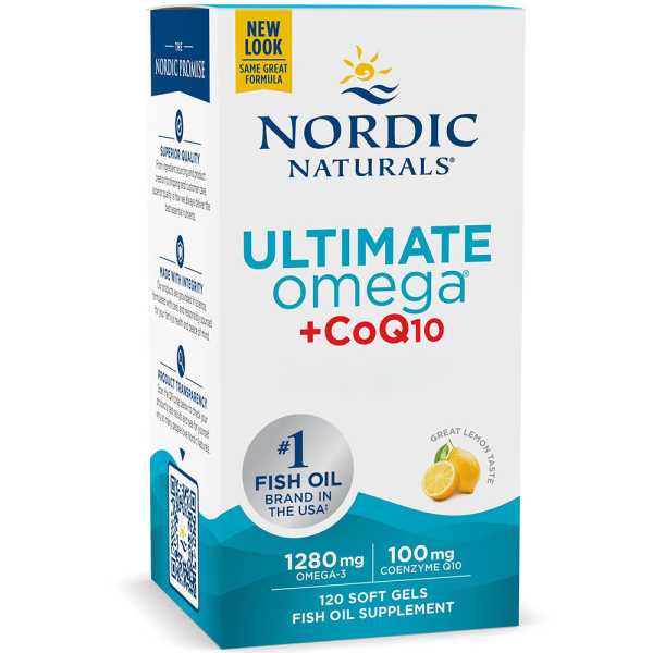 Nordic Naturals, Ultimate Omega + CoQ10, 120 Weichkapseln