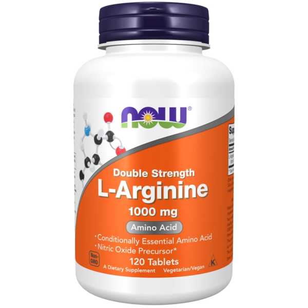 Now Foods, L-Arginine, 1000mg, 120 Tabletten