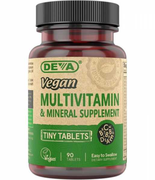 Deva, Multivitamine und Mineralien mit Eisen, 90 winzige vegane Tabletten