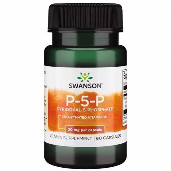 Swanson, P-5-P Pyridoxal-5-Phosphate, 20mg, 60 Kapseln