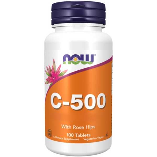 Now Foods, C-500 with Rose Hips, 100 Tabletten