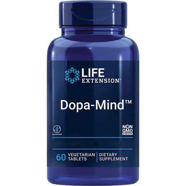Life Extension, Dopa-Mind, 60 Veg.Tabletten
