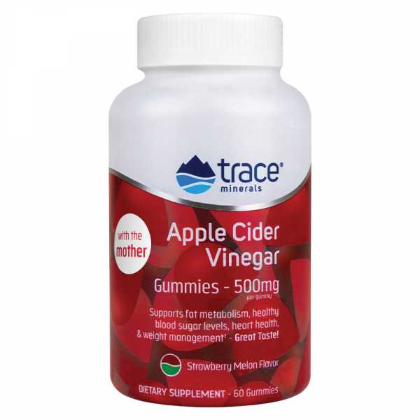 Trace Minerals Research, Apple Cider Vinegar Gummies, 60 Gummies