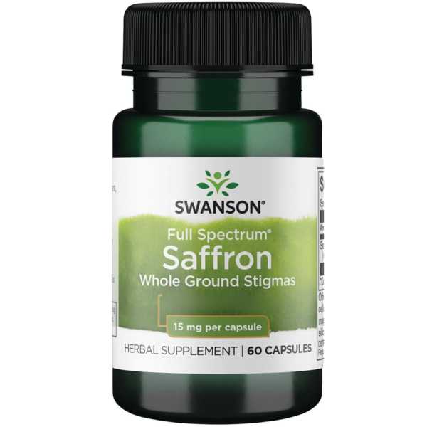 Swanson, Full Spectrum Saffron, 15mg, 60 Kapseln