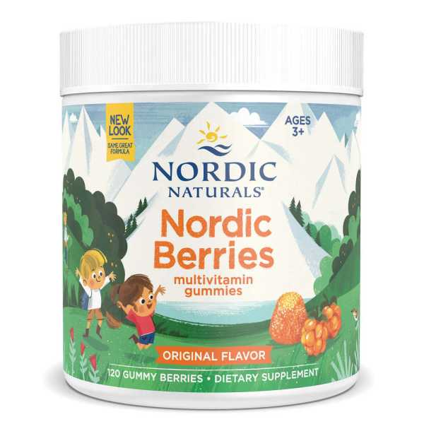 Nordic Naturals, Nordic Berries, Zitronengeschmack, 120 Gummibären