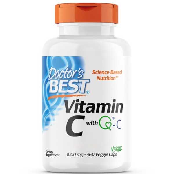 Doctor's Best, Vitamin C with Q-C, 1000mg, 360 Kapseln