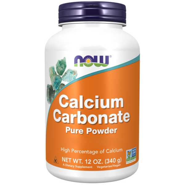 Now Foods, Calcium Carbonate Pure Powder, 340g