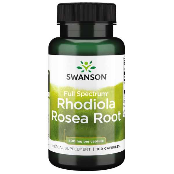 Swanson, Full Spectrum Rhodiola Rosea Root, 400mg, 100 Kapseln