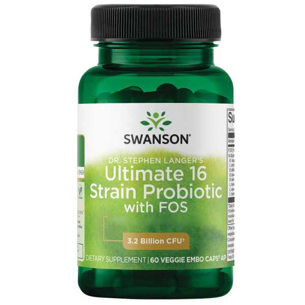 Swanson, Ultimate 16 Strain Probiotic, 60 Kapseln