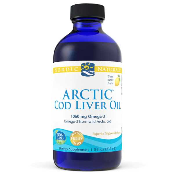 Nordic Naturals, Arctic Cod Liver Oil, 1060mg Omega-3, Zitrone, 8 fl oz (237ml)