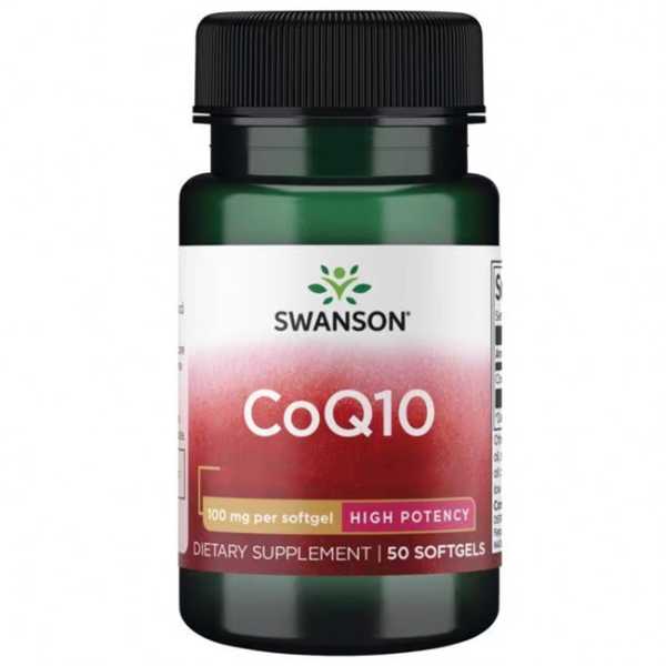 Swanson, CoQ10 - High Potency, 100mg, 50 Weichkapseln