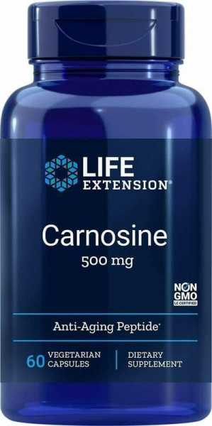 Life Extension, Carnosine, 500mg, 60 Kapseln