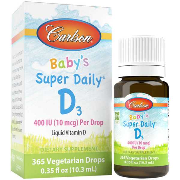Carlson Labs, Super Daily D3 for Baby, 400IU, 10,3ml