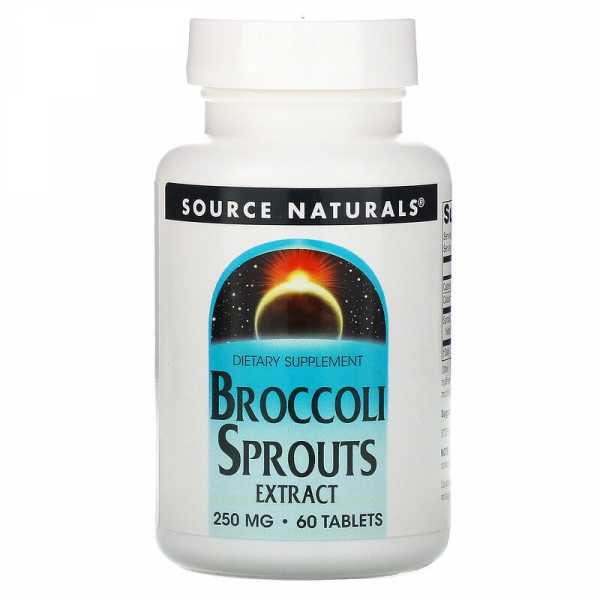 Source Naturals, Brokkoli Sprossen Extrakt, 250 mg, 60 Tabletten