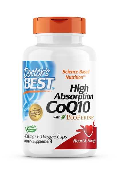 Doctor's Best, High Absorption CoQ10, 400mg, 60 veg. Kapseln