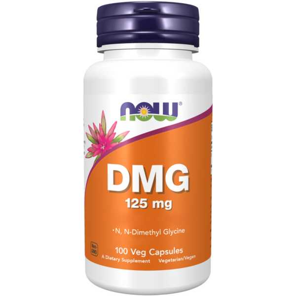 Now Foods, DMG (N, N-Dimethyl Glycine), 125mg, 100 vegane Kapseln