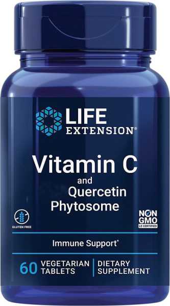 Life Extension, Vitamin C and Bio-Quercetin Phytosome, 1000mg, 60 Veg. Tabletten