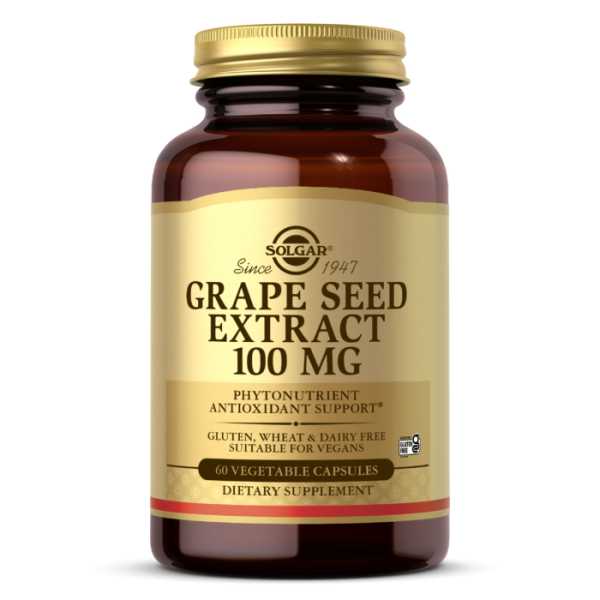 Solgar, Grape Seed Extract, 100mg, 60 Kapseln