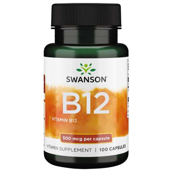 Swanson, Vitamin B12, 500mcg, 100 Kapseln
