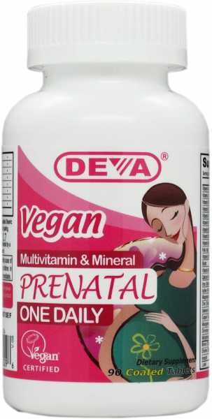 Deva, Vegan Prenatal Multivitamin und Mineral, 90 Tabletten