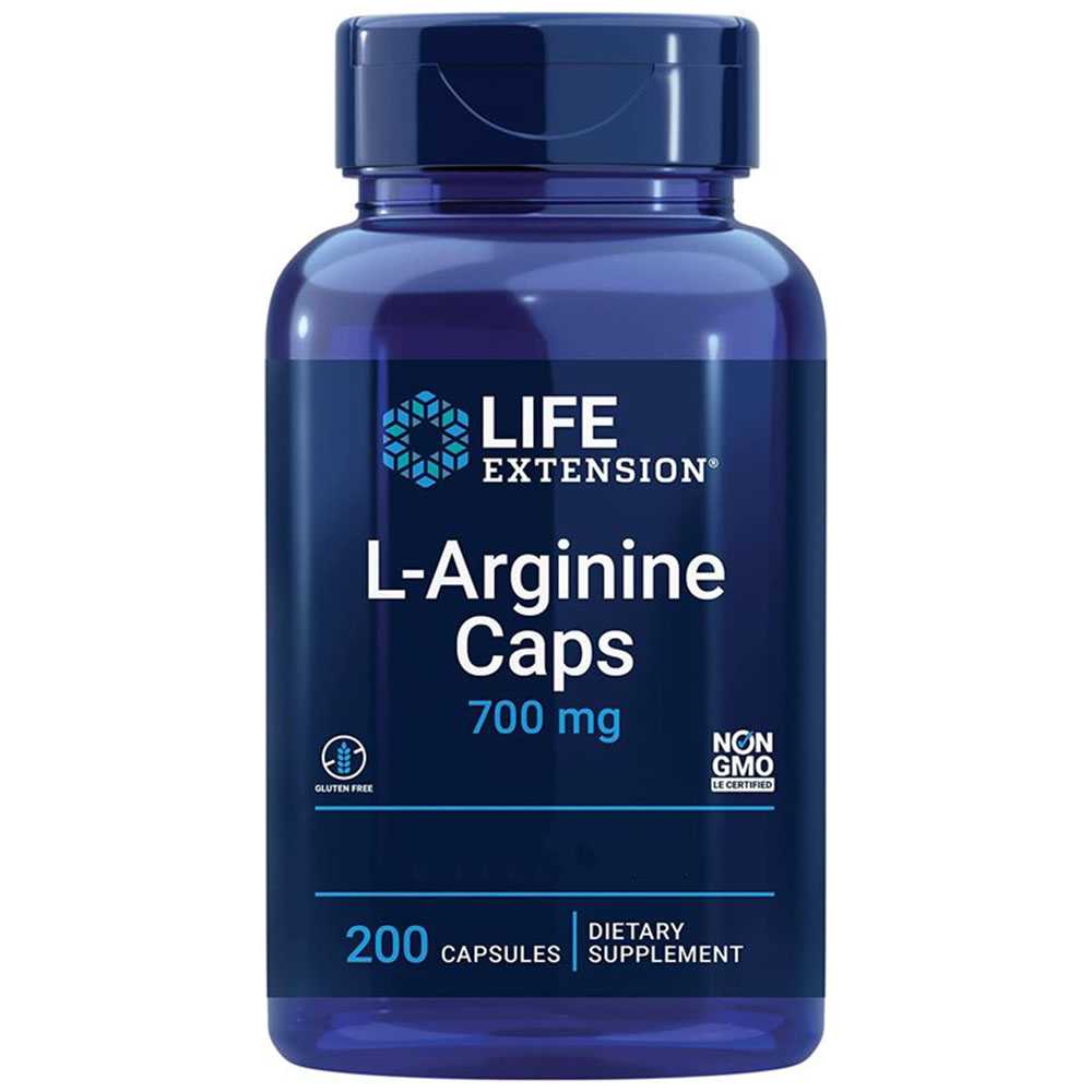 Life Extension, L-Arginine, 700mg, 200 Kapseln