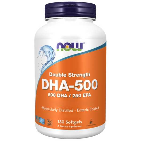 Now Foods, DHA-500, Double Strength, 180 Weichkapseln