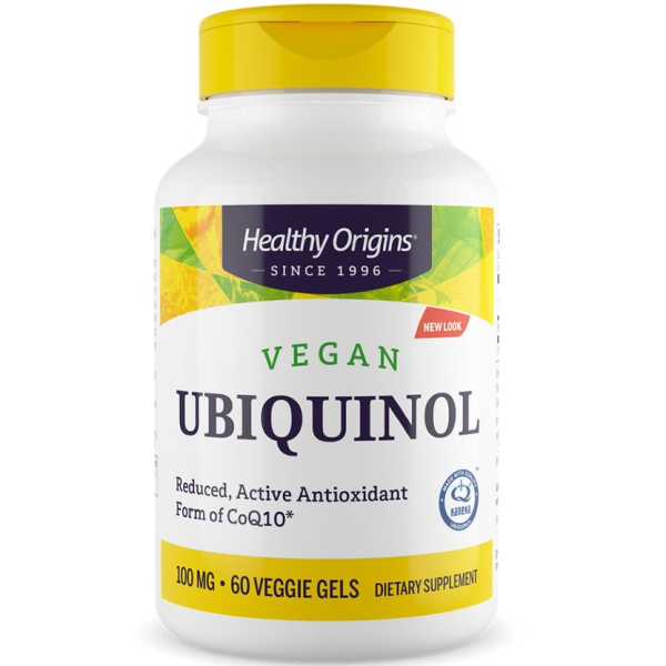 Healthy Origins, Vegan Ubiquinol, 100mg, 60 Veg. Gels