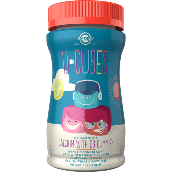 Solgar, U-Cubes™ Children's Calcium with D3, 60 Gummies