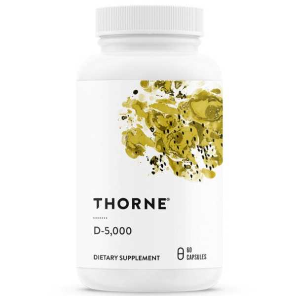 Thorne Research, Vitamin D3, Depot, 5000IU, 60 Kapseln