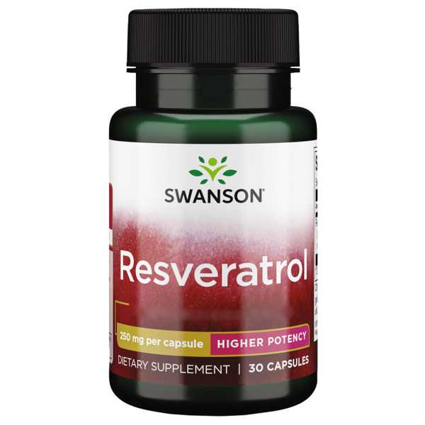 Swanson, Resveratrol, 250mg, 30 Kapseln