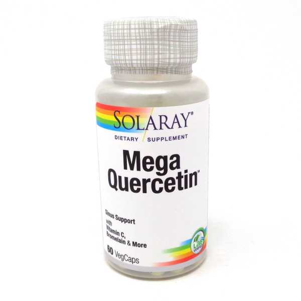 Solaray, Mega Quercetin, 600 mg, 60 Veg. Kapseln