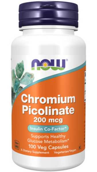 Now Foods, Chromium Picolinate, 200mcg, 100 Kapseln
