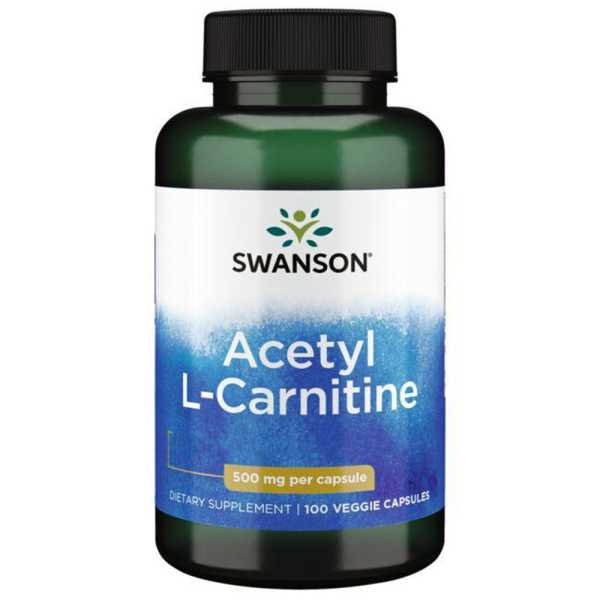 Swanson, Acetyl L-Carnitine, 500mg, 100 Kapseln