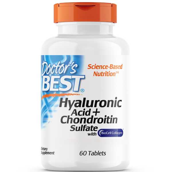 Doctor's Best, Hyaluronic Acid with Chondroitin Sulfate, 60 Tabletten