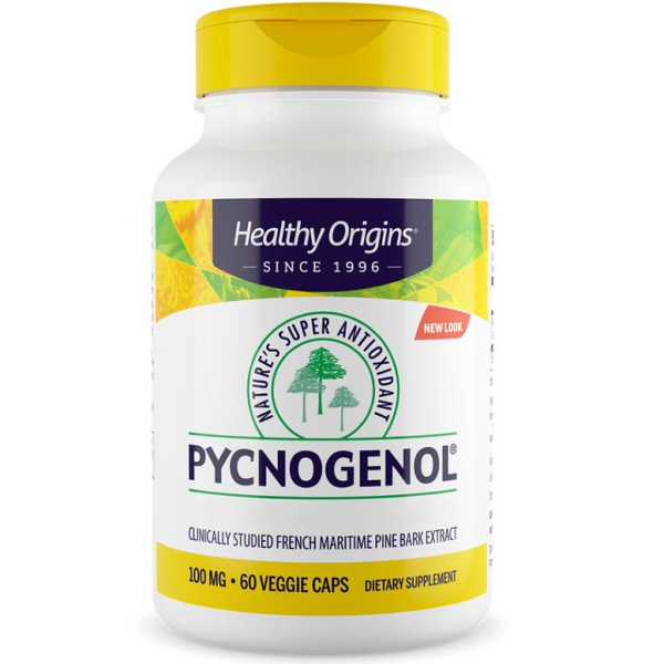 Healthy Origins, Pycnogenol, 100mg, 60 vegetarische Kapseln