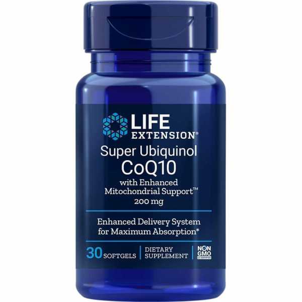 Life Extension, Super Ubiquinol CoQ10 mit Shilajit, 200mg, 30 Weichkapseln