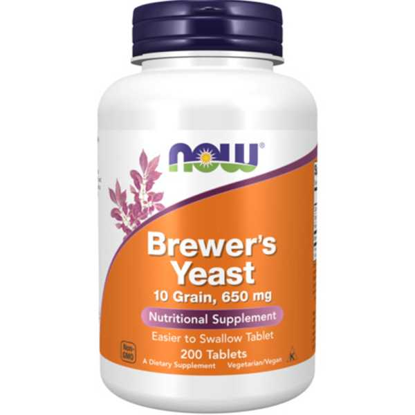 Now Foods, Brewers Yeast, 650mg, 200 Tabletten