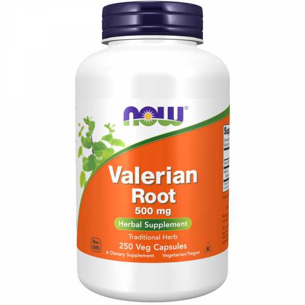 Now Foods, Valerian Root, 500mg, 250 vegane Kapseln