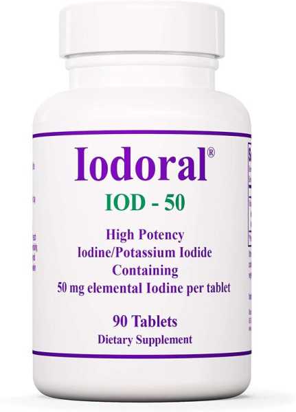 Optimox Corporation, Iodoral (Jod und Kaliumiodid), 50mg, 90 Tabletten