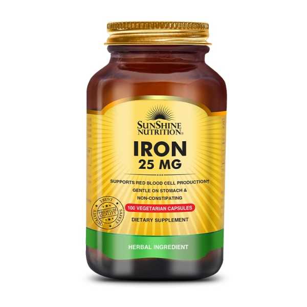 Sunshine Nutrition, Iron, 25mg, 100 Weichkapseln