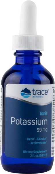 Trace Minerals Research, Liquid Potassium, 59ml - Glass Bottle