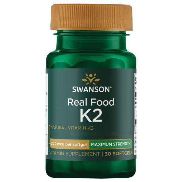 Swanson, Vitamin K2, 200mcg, 30 Weichkapseln