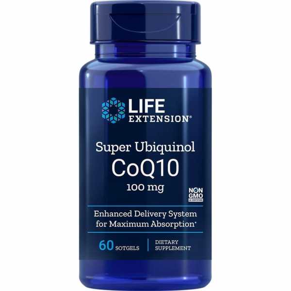 Life Extension, Super Ubiquinol CoQ10, 100mg, 60 Weichkapseln