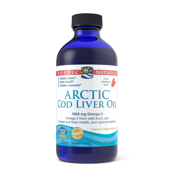 Nordic Naturals, Arctic Cod Liver Oil, 1060mg Omega-3, Erdbeere, 237ml