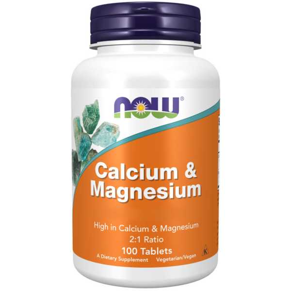 Now Foods, Calcium & Magnesium 2:1 Ratio, 100 Tabletten