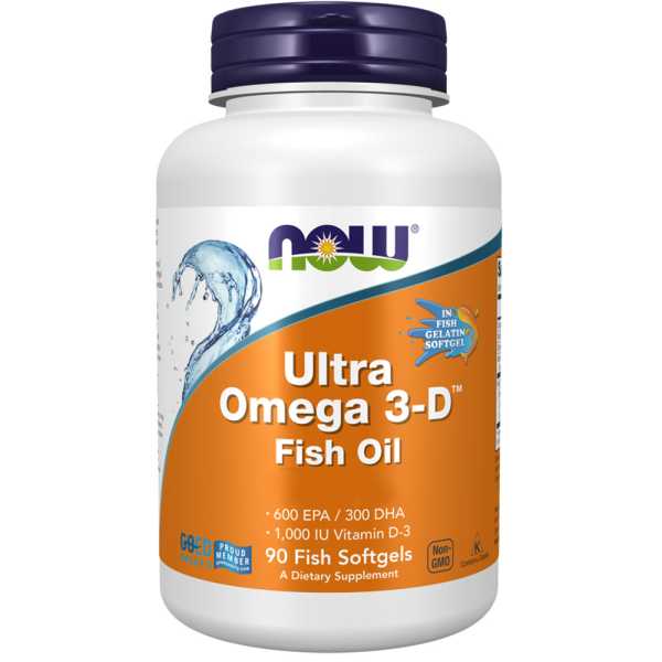 Now Foods, Ultra Omega 3-D™, 90 Weichkapseln