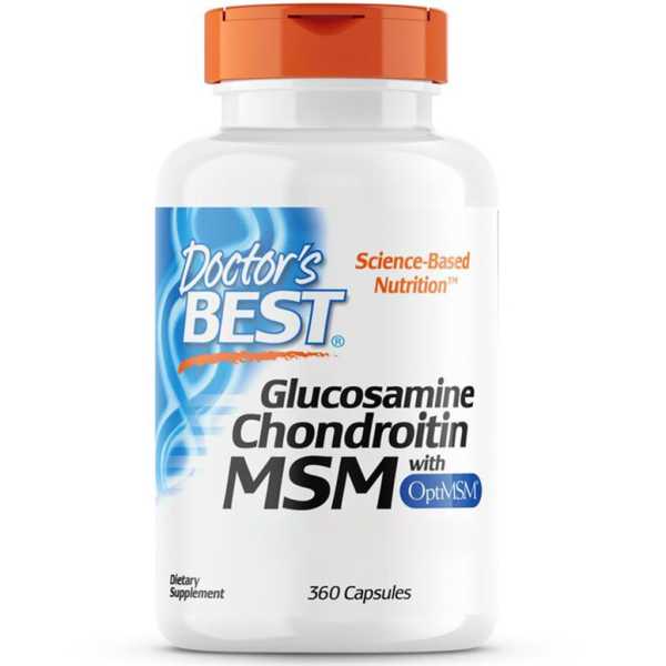 Doctor's Best, Glucosamine, Chondroitin, MSM, 360 Kapseln