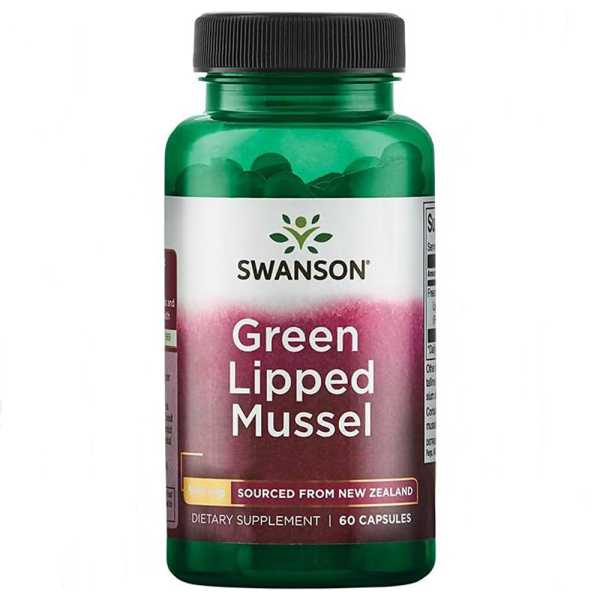Swanson, Green Lipped Mussel, 500mg, 60 Kapseln