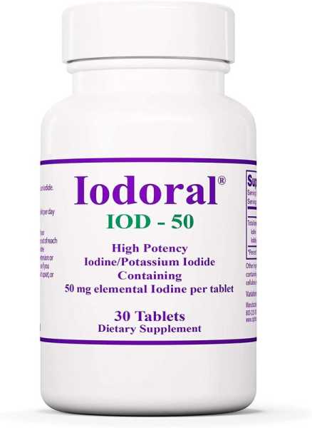 Optimox Corporation, Iodoral (Jod und Kaliumiodid), 50mg, 30 Tabletten